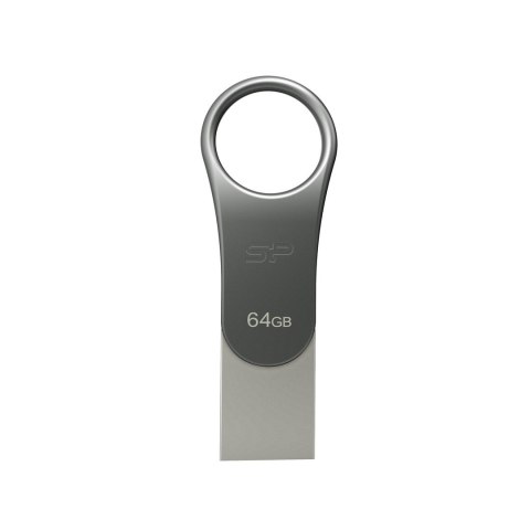 Silicon Power Pendrive Silicon Power Mobile C80 64GB Dual USB 3.1/Type-C Silver (SP064GBUC3C80V1S)