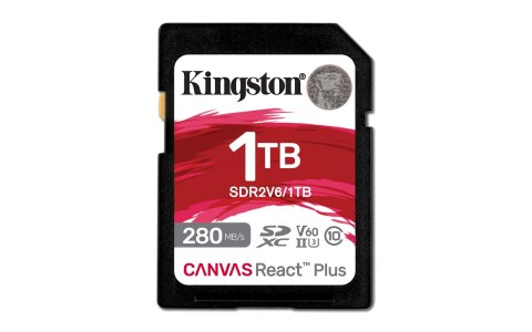 Kingston KINGSTON microSDXC Canvas 1TB React Plus UHS-II 280R/150W U3 V60 for Full HD/4K Kingston KINGSTON microSDXC Canvas 1TB React Plus UHS-II 280R/150W U3 V60 for Full HD/4K
