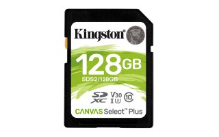 Kingston Karta pamięci Kingston Canvas Select Plus SDS2/128GB (128GB; Class U3, V30; Karta pamięci)