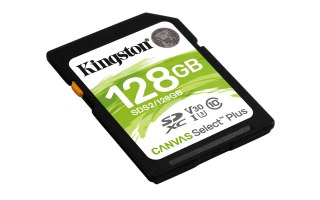 Kingston Karta pamięci Kingston Canvas Select Plus SDS2/128GB (128GB; Class U3, V30; Karta pamięci)