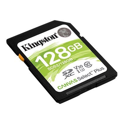 Kingston Karta pamięci Kingston Canvas Select Plus SDS2/128GB (128GB; Class U3, V30; Karta pamięci)