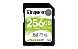 Kingston Karta pamięci Kingston Canvas Select Plus SDS2/256GB (256GB; Class U3, V30; Karta pamięci)