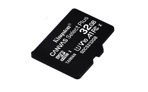 Kingston Karta pamięci z adapterem Kingston Canvas Select Plus SDCS2/32GB (32GB; Class 10, Class U1, V10; + adapter)