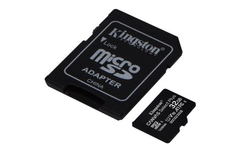 Kingston Karta pamięci z adapterem Kingston Canvas Select Plus SDCS2/32GB (32GB; Class 10, Class U1, V10; + adapter)