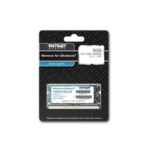 Patriot Memory PATRIOT DDR3 8GB Ultrabook 1600MHz CL11 SO-DIMM Patriot Memory PATRIOT DDR3 8GB Ultrabook 1600MHz CL11 SO-DIMM