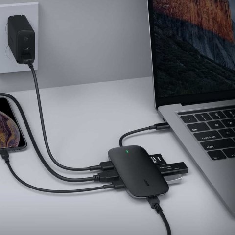 AUKEY AUKEY HUB USB C CB-C71 8W1 RJ45 HDMI 4K PD 100W