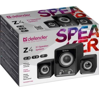 Defender DEFENDER GŁOŚNIKI KOMPUTEROWE Z4 2.1 11W USB KONTROLA BASÓW I NISKICH TONÓW 65508