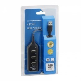 Esperanza Hub Esperanza EA116 (4x USB 2.0; kolor czarny) Esperanza Hub Esperanza EA116 (4x USB 2.0; kolor czarny)