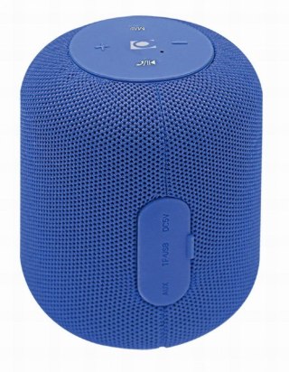 GEMBIRD GEMBIRD PRZENOŚNY GŁOŚNIK BLUETOOTH SPK-BT-15-B RMS 5W, WBUDOWANY MIKROFON, KOLOR NIEBIESKI, USB, AUX, MICROSD