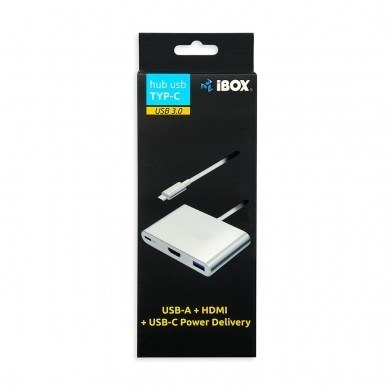 IBOX Adapter IBOX IUH3CFT1 (kolor srebrny) IBOX Adapter IBOX IUH3CFT1 (kolor srebrny)