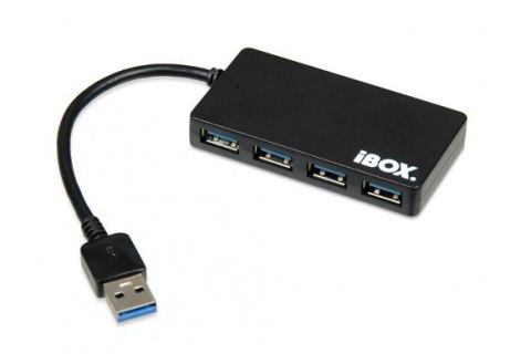 IBOX Hub IBOX USB 3.0 CZARNY 4-PORTY, SLIM IUH3F56 (4x USB 3.0; kolor czarny) IBOX Hub IBOX USB 3.0 CZARNY 4-PORTY, SLIM IUH3F56 (4x USB 3.0; kolor czarny)