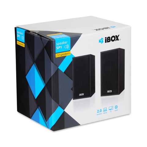IBOX Zestaw głośników IBOX IGLSP1B (2.0; ciemne drewno)