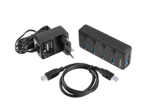 NATEC Hub NATEC Mantis 2 NHU-1557 (4x USB 3.0; kolor czarny) NATEC Hub NATEC Mantis 2 NHU-1557 (4x USB 3.0; kolor czarny)