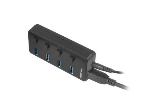 NATEC Hub NATEC Mantis 2 NHU-1557 (4x USB 3.0; kolor czarny) NATEC Hub NATEC Mantis 2 NHU-1557 (4x USB 3.0; kolor czarny)