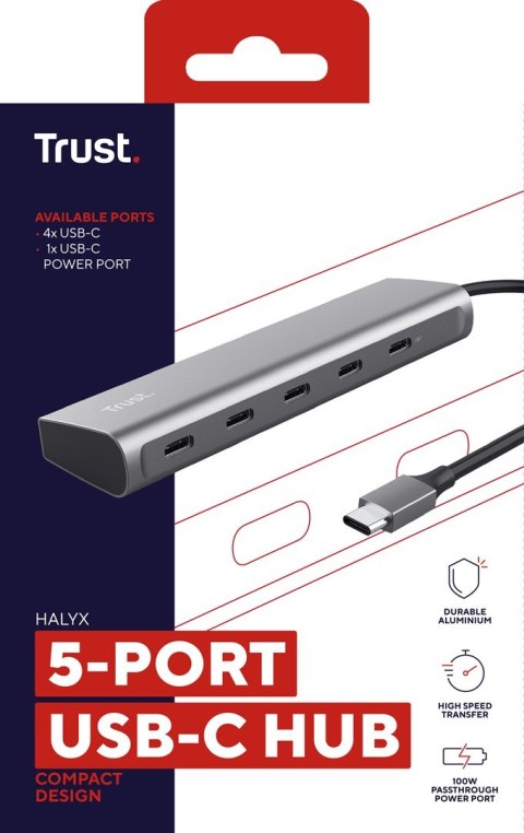 Trust Trust HALYX 5 Portowy USB-C HUB