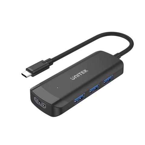 UNITEK UNITEK HUB AKTYWNY USB-C 3X USB-A 3.1, HDMI 4K30HZ
