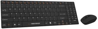 Esperanza Zestaw klawiatura + mysz Esperanza EK122K (USB 2.0; (US); kolor czarny; laserowa)
