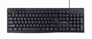 GEMBIRD GEMBIRD KLAWIATURA MULTIMEDIALNA KB-UM-107 USB, US LAYOUT, CZARNA