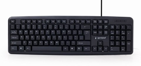 GEMBIRD Klawiatura GEMBIRD KB-U-103-RU (USB 2.0; (US); kolor czarny) GEMBIRD Klawiatura GEMBIRD KB-U-103-RU (USB 2.0; (US); kolor czarny)