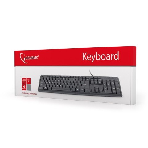 GEMBIRD Klawiatura GEMBIRD KB-U-103-RU (USB 2.0; (US); kolor czarny) GEMBIRD Klawiatura GEMBIRD KB-U-103-RU (USB 2.0; (US); kolor czarny)