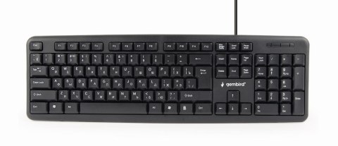 GEMBIRD Klawiatura GEMBIRD KB-U-103-RU (USB 2.0; (US); kolor czarny) GEMBIRD Klawiatura GEMBIRD KB-U-103-RU (USB 2.0; (US); kolor czarny)