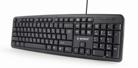 GEMBIRD Klawiatura GEMBIRD KB-U-103-RU (USB 2.0; (US); kolor czarny) GEMBIRD Klawiatura GEMBIRD KB-U-103-RU (USB 2.0; (US); kolor czarny)