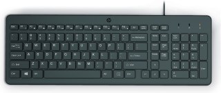 Hewlett-Packard Klawiatura HP 150 Wired Keyboard przewodowa czarna 664R5AA