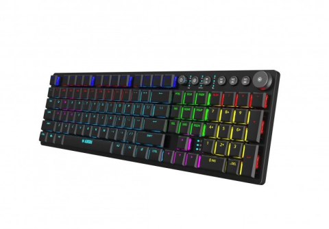 IBOX KLAWIATURA I-BOX AURORA K-6 RGB, MECHANICZNA, RED SWITCH, LOW PROFILE GAMING