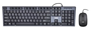 IBOX Zestaw klawiatura + mysz IBOX IKMS606 (USB 2.0; (US); kolor czarny; optyczna; 800 DPI)