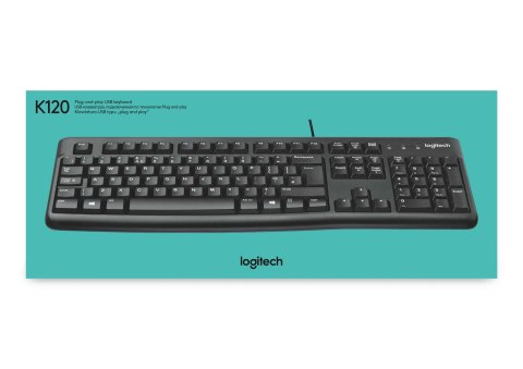 Logitech Klawiatura membranowa Logitech K120 920-002479 (USB 2.0; (US); kolor czarny) Logitech Klawiatura membranowa Logitech K120 920-002479 (USB 2.0; (US); kolor czarny)