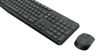Logitech Zestaw klawiatura + mysz membranowa Logitech MK235 920-007931 (USB 3.0; kolor szary; optyczna)