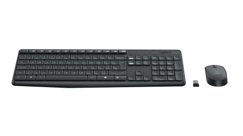 Logitech Zestaw klawiatura + mysz membranowa Logitech MK235 920-007931 (USB 3.0; kolor szary; optyczna) Logitech Zestaw klawiatura + mysz membranowa Logitech MK235 920-007931 (USB 3.0; kolor szary; optyczna)