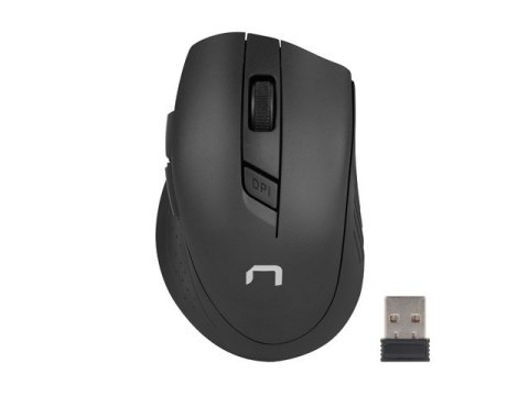 NATEC Zestaw klawiatura + mysz membranowa NATEC Stingray NZB-1440 (USB (Radio 2.4 GHz); (US); kolor czarny; optyczna; 1600 DPI, 800 DP