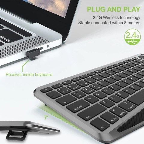 TECHly TECHLY BEZPRZEWODOWA KLAWIATURA DUALNA BT/RF TOUCH TECHly TECHLY BEZPRZEWODOWA KLAWIATURA DUALNA BT/RF TOUCH