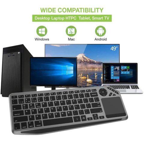TECHly TECHLY BEZPRZEWODOWA KLAWIATURA DUALNA BT/RF TOUCH TECHly TECHLY BEZPRZEWODOWA KLAWIATURA DUALNA BT/RF TOUCH