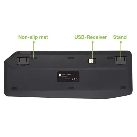 TECHly TECHLY BEZPRZEWODOWA KLAWIATURA DUALNA BT/RF TOUCH TECHly TECHLY BEZPRZEWODOWA KLAWIATURA DUALNA BT/RF TOUCH