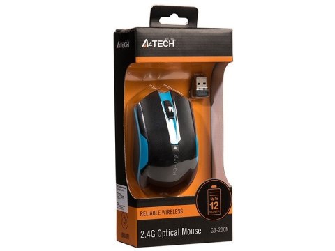 A4 TECH Mysz A4 TECH V-TRACK G3-200N-1 A4TMYS46037 (optyczna; 1000 DPI; kolor czarny) A4 TECH Mysz A4 TECH V-TRACK G3-200N-1 A4TMYS46037 (optyczna; 1000 DPI; kolor czarny)