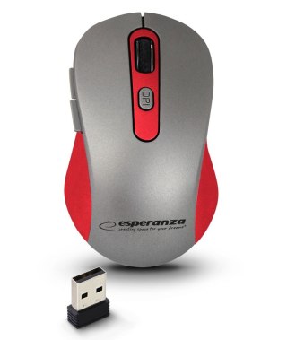 Esperanza ESPERANZA MYSZ BEZPRZEWODOWA 2.4GHZ ADARA CZERWONA EM131R