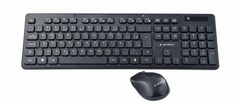 GEMBIRD GEMBIRD ZESTAW BEZPRZEWODOWA KLAWIATURA + MYSZ CZARNA, UKŁAD US