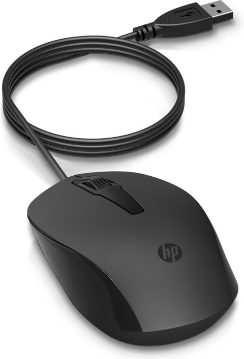 Hewlett-Packard Mysz HP 150 Wired Mouse przewodowa czarna 240J6AA Hewlett-Packard Mysz HP 150 Wired Mouse przewodowa czarna 240J6AA