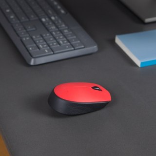 Logitech Mysz Logitech M171 910-004641 (optyczna; 1000 DPI; kolor czerwony)