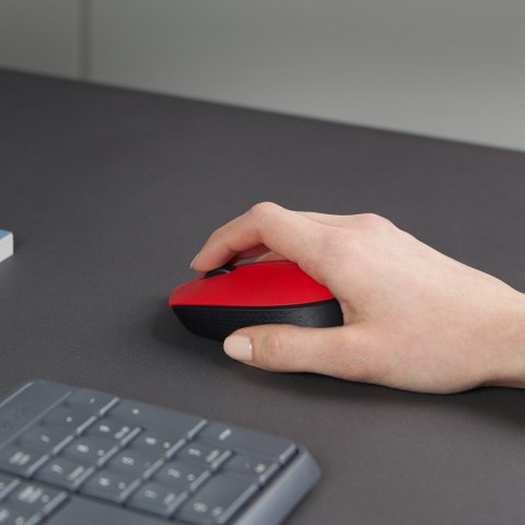 Logitech Mysz Logitech M171 910-004641 (optyczna; 1000 DPI; kolor czerwony)