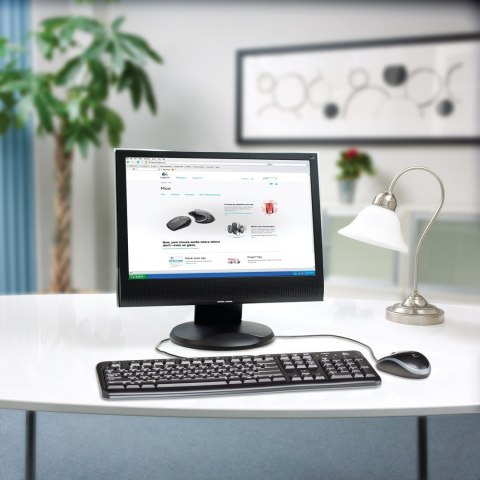 Logitech Zestaw klawiatura + mysz Logitech MK120 920-002562 (membranowa; USB 2.0; (US); kolor czarny; optyczna; 1000 DPI) Logitech Zestaw klawiatura + mysz Logitech MK120 920-002562 (membranowa; USB 2.0; (US); kolor czarny; optyczna; 1000 DPI)