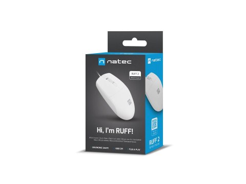 NATEC NATEC MYSZ RUFF 2 1000DPI BIAŁA NMY-1988 NATEC NATEC MYSZ RUFF 2 1000DPI BIAŁA NMY-1988