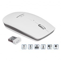 Esperanza Mysz Esperanza EM120W (optyczna; 1600 DPI; kolor biały)