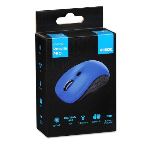 IBOX MYSZ I-BOX I009 ROSELLA PRO, BEZPRZEWODOWA, NIEBIESKA