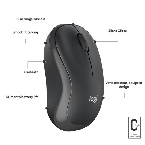 Logitech MYSZ LOGITECH M240 Bluetooth Graphite