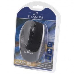 TITANUM Mysz TITANUM Marlin 3D TM110K (optyczna; 1000 DPI; kolor czarny
