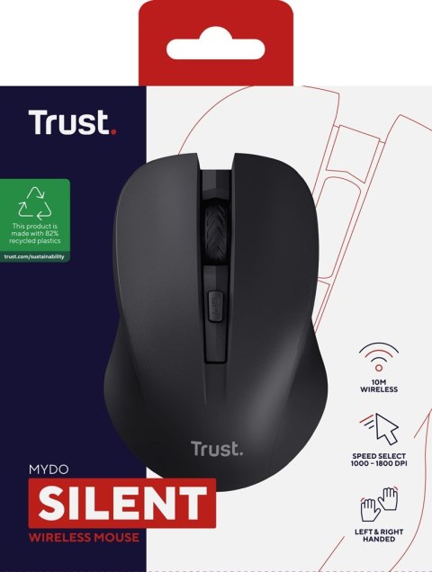 Trust Mysz TRUST Mydo Silent wireless Black Trust Mysz TRUST Mydo Silent wireless Black