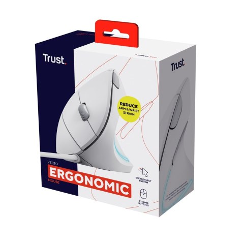 Trust Mysz TRUST Verto ERGO vertical ergonomic White